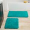 Hastings Home Hastings Home 2 Piece Memory Foam Shag Bath Mat - Seafoam 106491OCE - alternate 1